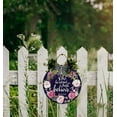thumbnail image 2 of Eveokoki Don't Be Afraid Just Believe Front Door Sign Funny Wreaths Hanging Wooden Plaque Decoration Round Rustic Wood Farmhouse Porch Decor for Home Front Door Decor, 12 x 12 Inch, 2 of 5