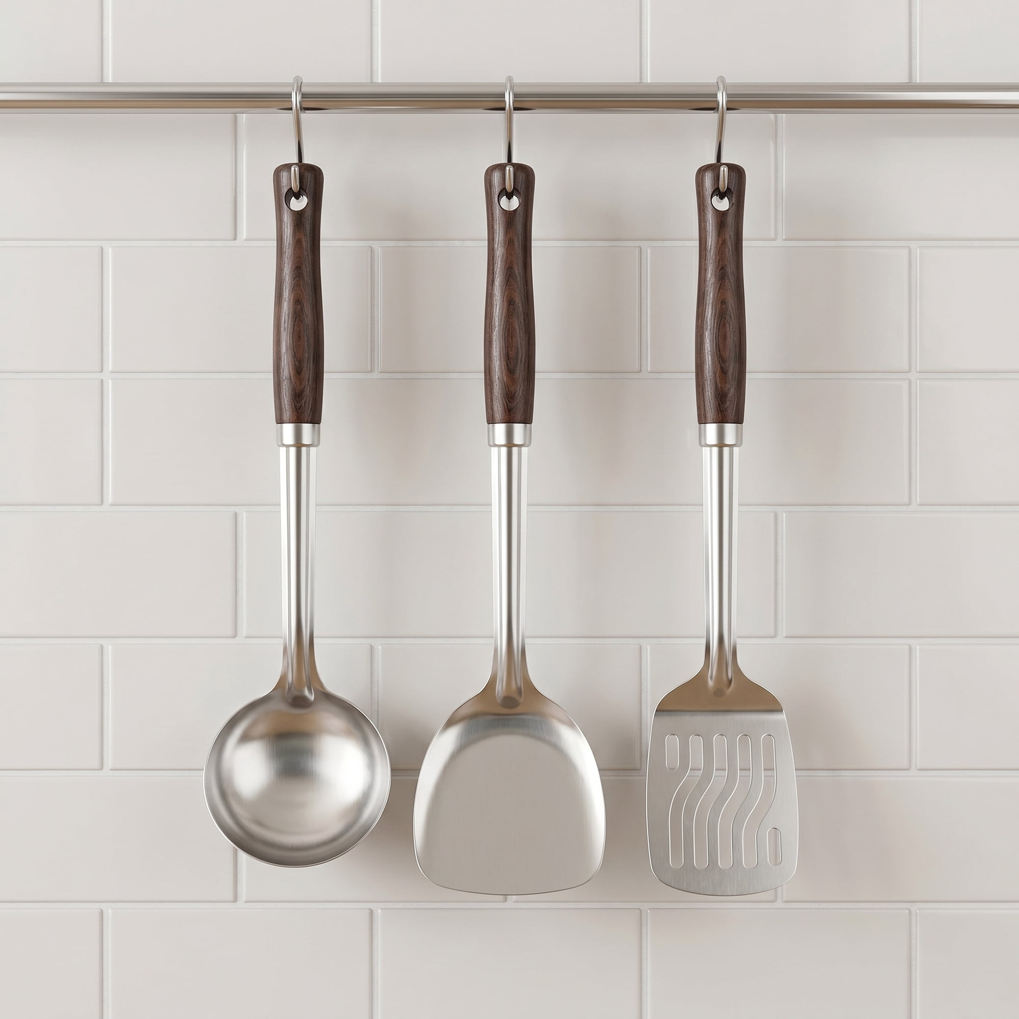 Unique Bargains Heat Resistant Cooking Utensils Kitchen Spatula Set Soup ladle 3Pcs