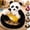 Panda, variant on Teddy Bear Dog Bed,Cuddler Dogs Bed with Cooling Mat, Cozy Cave Dog Bed,Soft Bear Bed with Removable Washable Cover and Non-Slip Bottom for Small to Medium Dogs and Cats (Grey, XL)