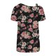 thumbnail image 4 of ICHUANYI Clearance Women's Printing Off-The-Shoulder Halter Short Sleeve Button-Up Top Blouse(Red, XL) ICHUANYI WER2023080907624, 4 of 5