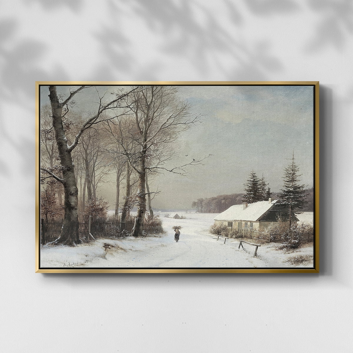 Vintage Landscape-CCLXXVIII By Wexford Home Framed in Gold Wood Gallery Wrapped Canvas 17 in. x 25 in.
