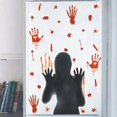 thumbnail image 1 of Decoraciones de Halloween, pegatinas de pared espeluznantes, silueta de fantasma aterrador para mujeres, calcomanías sangrientas, arte para decoración de fiesta de Halloween en casa, 1 of 5