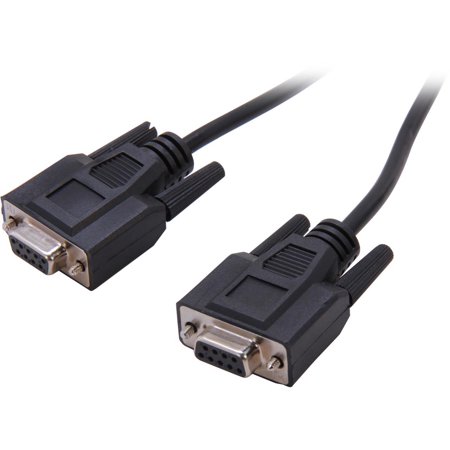 UPC: 0757120520382 | C2G 52038 DB9 F/F Serial RS232 Null Modem Cable  Black (6 Feet  1.82 Meters)