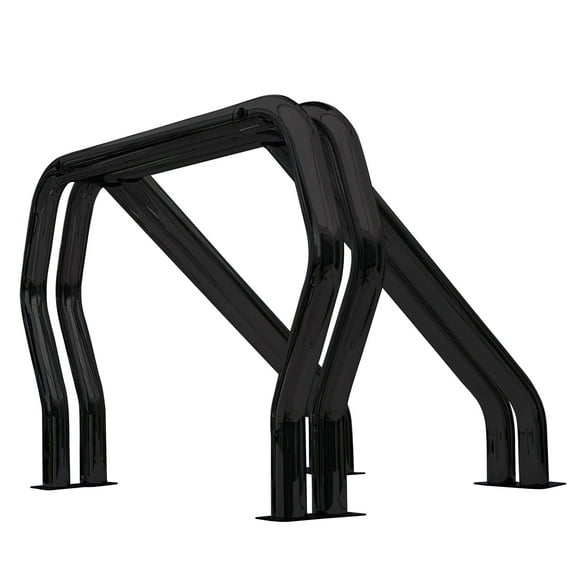 Go Rhino 9009560DDB Bed Bars Complete Kit - Double Bar/Double Kicker (Between wheel wells) - Black For 75-24 Ram, Dodge, Ford, Toyota, GMC, Chevrolet Fits select: 1999-2019 CHEVROLET SILVERADO