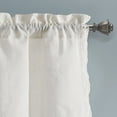 thumbnail image 2 of Lush Decor Cotton Blend Rosalie Faux Linen Valance White Single 54x18+2, 2 of 9