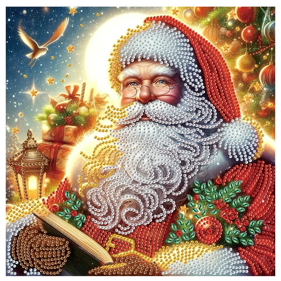 5D DIY diamond art painting kit, Halloween gift special shape diamond canvas, namely can decompression relaxation and can be used for home wall decoration