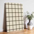 thumbnail image 3 of Canvas Wall Art Black Buffalo Plaid Canvas Art Print Farmhouse Vintage Linen Black Stripes Pictures Wall Decor for Living Room Bedroom Artwork Decorations Stretched Framed Ready to Hang 8"x10", 3 of 9