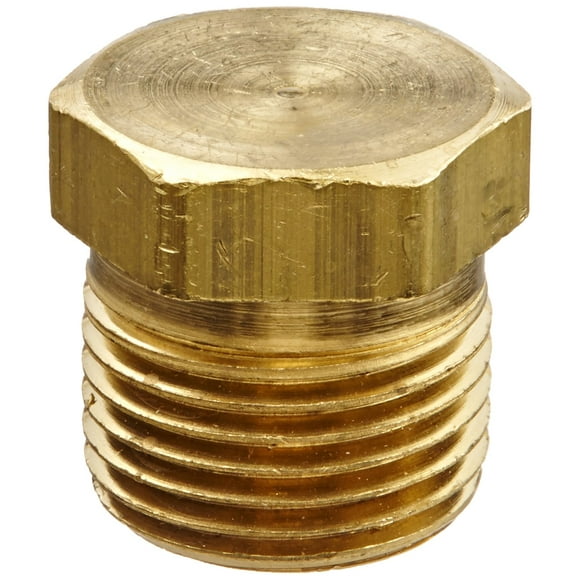 Eaton Weatherhead 3152X6 Brass CA360 Fitting, Hex Head Plug, 3/8" NPT Male