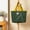 Green, variant on HaoXianJian Shopping Bags Large Tote Handbag Work Tote Soft Shoulder Satchel Big Bucket bags Ladies Travel