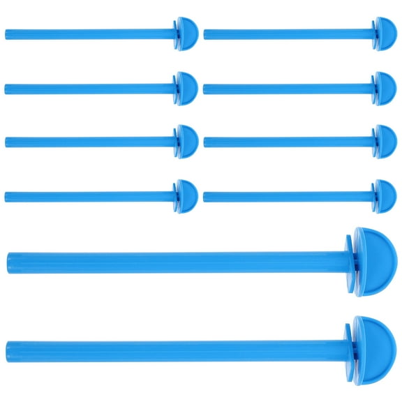 LEORX 10Pcs Bird Standing Stick Plastic Perch Green Parrot Cage Attachment for Exercise