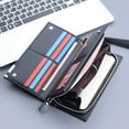 thumbnail image 4 of MIASHUI Portefeuille Long à Fermeture Éclair pour Hommes, Pochette avec Multiples Fentes pour Cartes, Design Uni pour une Commodité Stylée, 4 of 8