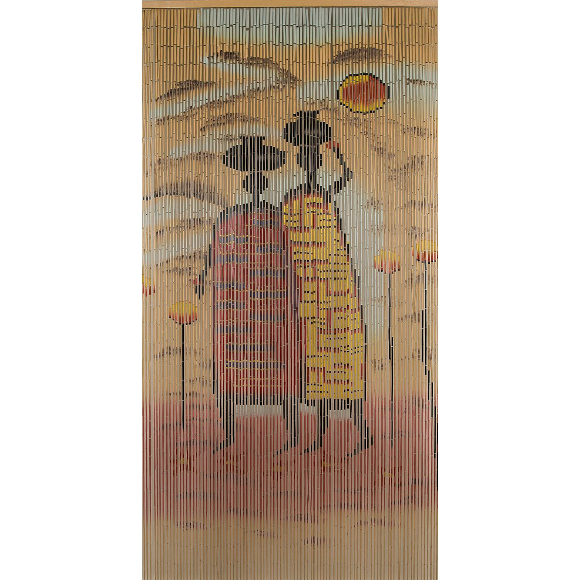 Beadedstring Bamboo Wood Beaded Curtain 90 Strands 80 High 35 5