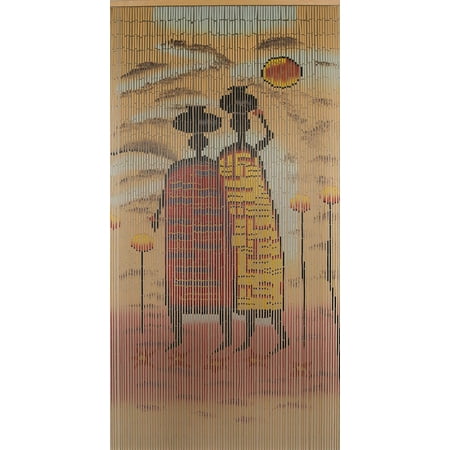 Beadedstring Bamboo Wood Beaded Curtain 90 Strands 80 High
