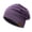 "Purple,One Size", variant on Autumn Winter Unisex Hat Solid Color Warm Relaxed Fit Hip Hop Plush Beanie Cap for Outdoor