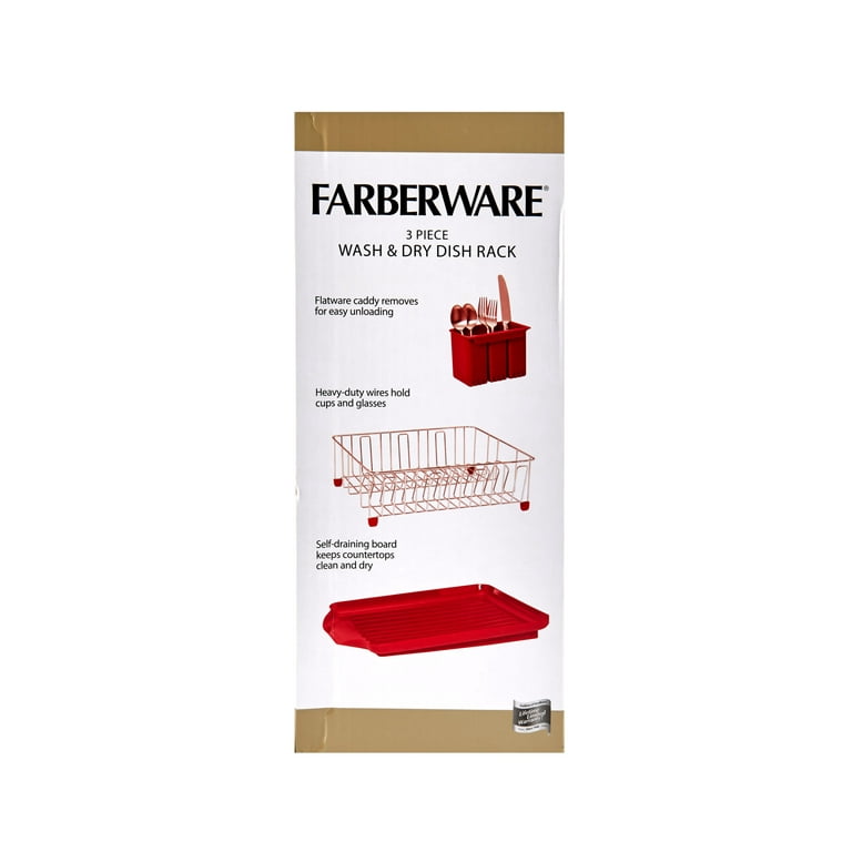 Farberware - 3-Piece Slim Dish Drying Rack