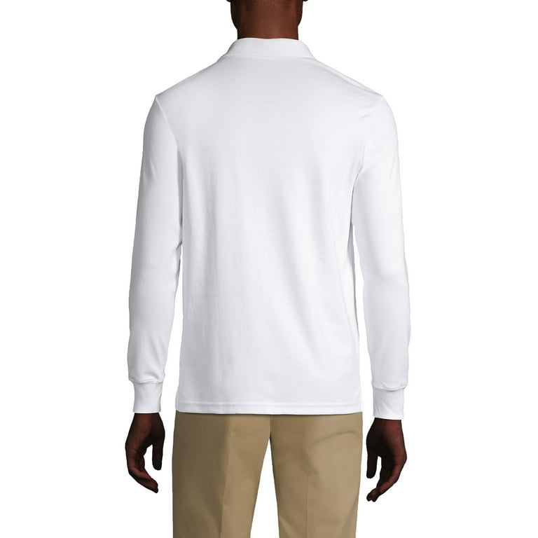 Lands end men's long sleeve polo shirts with clearance pocket