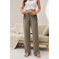 thumbnail image 3 of HEARTNICE Women's Pajamas Pants, with Pockets Pj Bottoms Lounge Stretch Yoga Sweatpants,(Khaki,M), 3 of 5