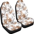 thumbnail image 3 of XYZCANDO 2pcs Car Seat Covers for Car Decor Car Accessories Anti-Slip Washable, Truck Van Sedan Front Seat Cover, Dead Leaf Pattern, 3 of 10