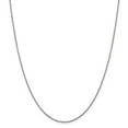 thumbnail image 1 of Leslie's Real 14kt White Gold 1.5mm Diamond Cut Rolo Chain; 18 inch; Lobster Clasp; for Adults and Teens; for Women and Men, 1 of 5