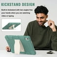 thumbnail image 6 of Allytechgroup for iPad 11-inch (A16) 2025 / 10th Generation 2022 Case, Silicone Case with Kickstand Shockproof Protective Back Cover for iPad (A16) 11th/10th Generation Case(2025/2022), Emeraldgreen, 6 of 7