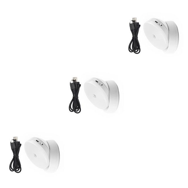 Advancent Sensor de movimiento Luz nocturna Luces de 360 grados Lámpara de inducción de cuerpo recargable Pasillo Sala de estar Baño Type1 NO1