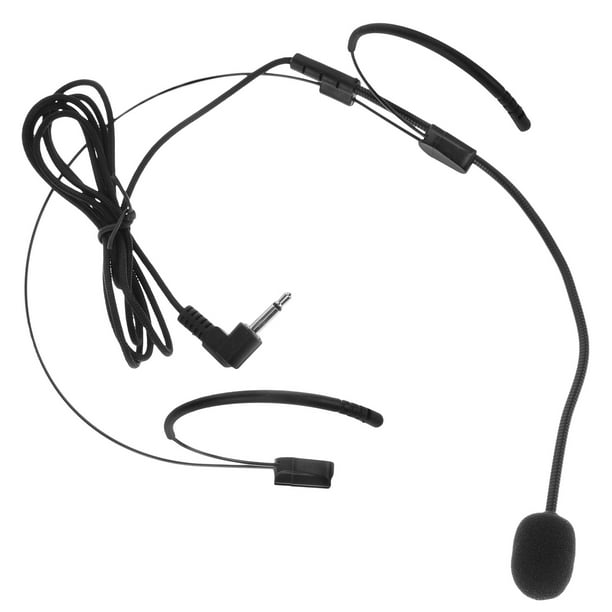 Micrófono de diadema pequeño, micrófono de diadema para profesor, altavoz, micrófono de diadema