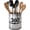 Stainless Steel, variant on Extra Large Rotating Stainless Steel Utensil Holder with Weighted Base, Removable Divider and Non-Slip Insert
