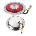 thumbnail image 4 of 2 pzs Plafones 14 Led Gel Redondo Camion 4 Funciones 24v. Lab.G, Rojo, 4 of 5