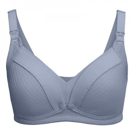 

Spdoo Women s Maternity Open Breast Bra Mother Mama Cotton Wire Free Sleep Underwear Lactating