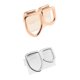 thumbnail image 1 of 2x Canine Boca Gorras huecos Halloween Cosplay oro and rosa jinwen Tapas de parrillas para dientes bucales, 1 of 3
