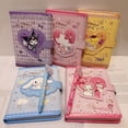 thumbnail image 3 of ZG-Hot SaleSanrio estacionario Kawaii Kuromi My Melody Bloc de notas, conjunto de cuaderno con bolígrafo, diario, cuaderno, página de Color de dibujos animados para estudiante, 3 of 4