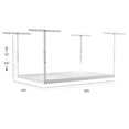 thumbnail image 4 of MonsterRax 4x6 Overhead Garage Storage Rack - 500lb Weight Capacity - Adjustable Height - (24" - 45", White), 4 of 5