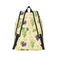 thumbnail image 3 of Balery Green And Purple Grapes Vintage Canvas Backpack for Men and Women - Large Capacity, Durable Travel Laptop Bag for School, Work, Hiking, and Outdoor Activities-Small, 3 of 7