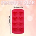 thumbnail image 3 of Heart Shaped Silicone Baking Mold, Ice Cube Tray for Cocktails, DIY Chocolate Mold, Soap Making Supplies, Candle Making Kit, Resin Molds, Jelly Ice Cube Trays for Baking Crafts Party Decor, 3 of 6