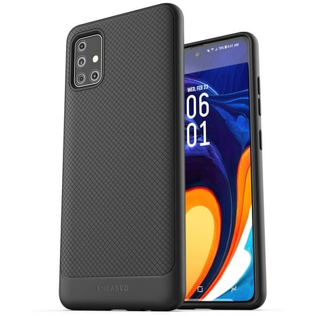 Encased Samsung A51 Case (Thin Armor) Slim Fit Flexible Grip Cover for Galaxy A51 (Black)