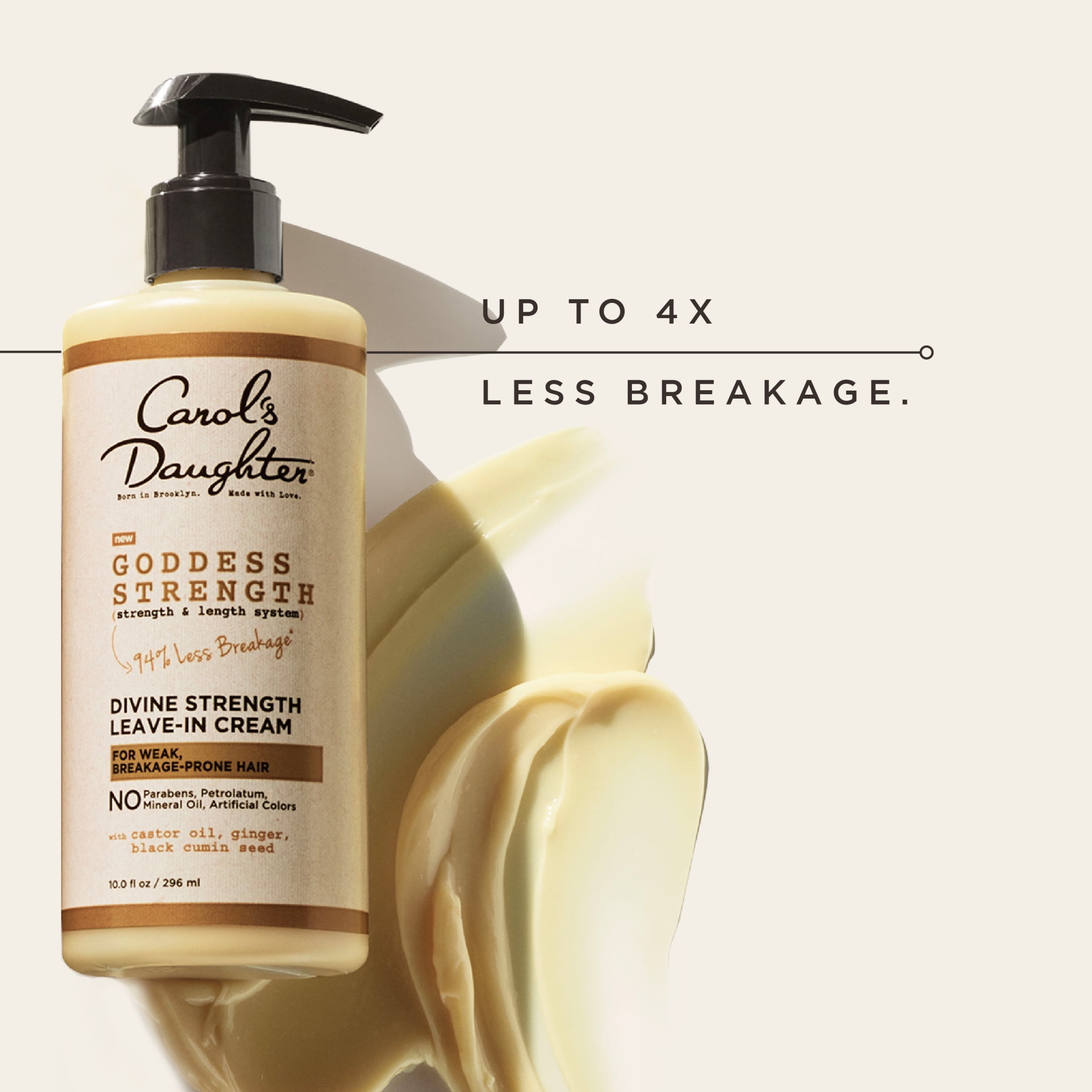 (2 pack) Carol's Daughter Goddess Divine Strength Leave In Conditioner with Castor Oil, 10 fl oz