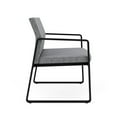 thumbnail image 4 of Gansett Reception Waiting Room Healthcare Bariatric Chair / Black Steel / Gray, 4 of 5