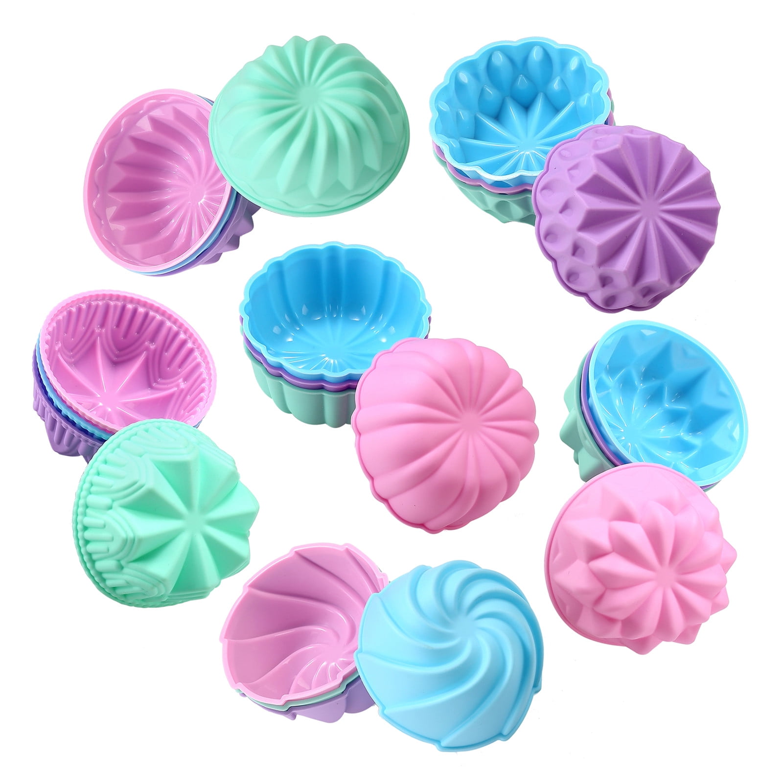 Silicone Cupcake Moulds 2 Cups - Round Shape – Bakerswish