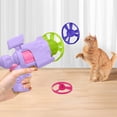 thumbnail image 2 of 2025 Upgraded Flying Disc Cat Launcher Set Plastic Material 3 Regular 1 LED Light-Up Disc Interactive Fetch Toy for Cat Training Chasing Exercise Enrichment, 2 of 4