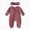 Wine, variant on 6-12 Months Newborn Bodysuit Romper Baby Girls Footies Romper Spring Newborn Fart Coat Long Sleeve Pack Foot Climb Newborn Fall Winter Gift Clothes,Orange Jumpsuit Sleep & Play Bodysuit
