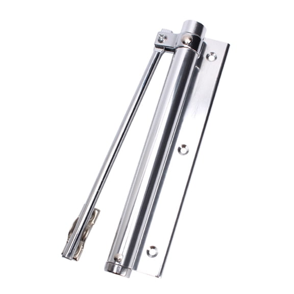 WHAMVOX Automatic Door Closer Home Use Concealed Door Spring Hinge Buffer Free Punching Automatic Door Closer(Silver)