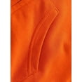 thumbnail image 4 of ROASO Men's Broken Heart Letter Print Kangaroo Pocket Hooded Collar Tracksuit Set Orange, 4 of 6
