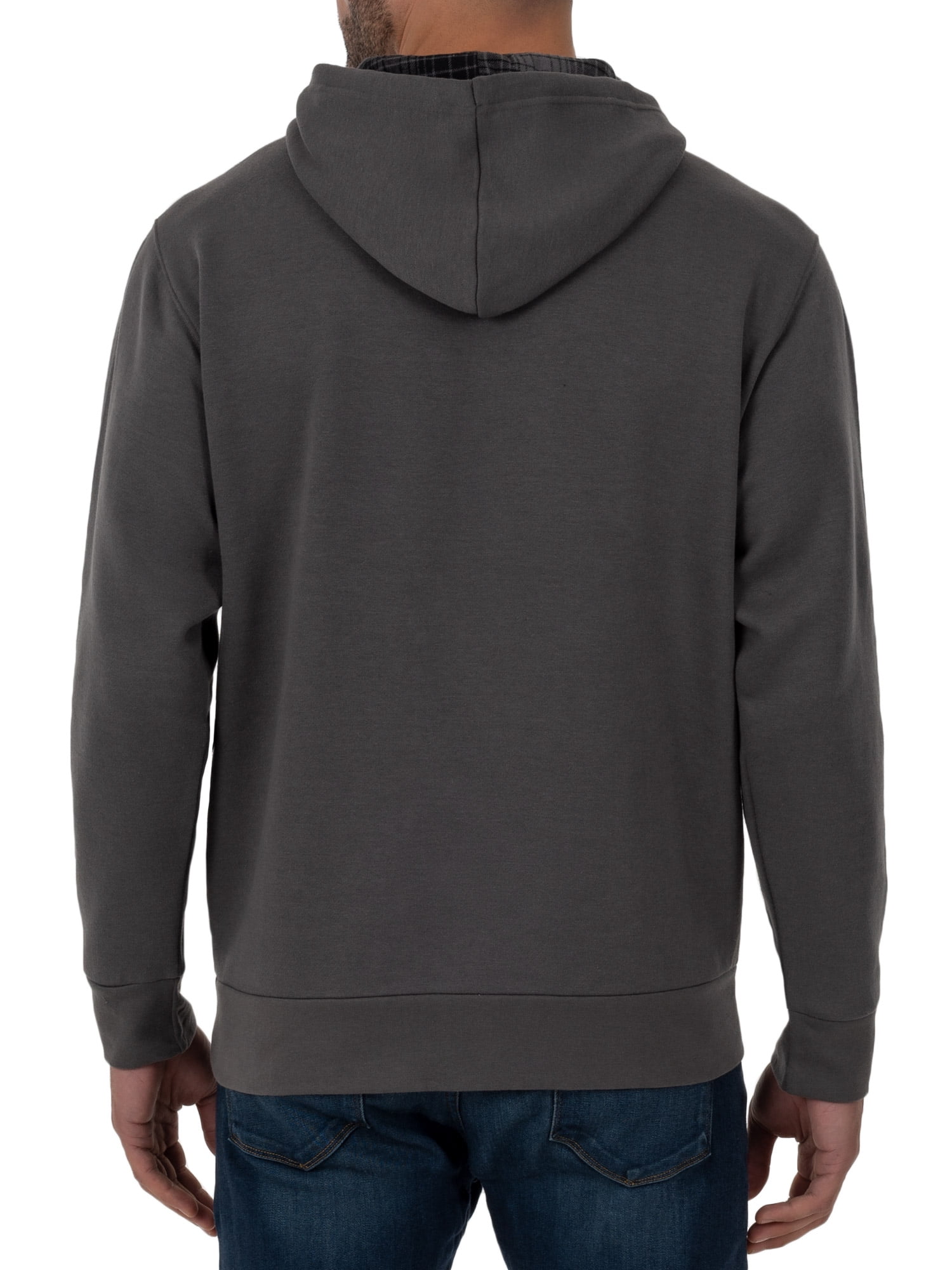 dickies men's fleece pullover with flannel lined hoodie