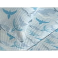thumbnail image 3 of Ambesonne Birds and Nature Quilted Coverlet 3 Pcs, Azure Vibe Wings, King Size, Sky Blue Pale Sky Blue, 3 of 4