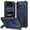 Dark Blue, variant on BENTOBEN Case for iPhone 17 Pro Max 6.9" 2 in 1 Magnetic Case with Vertical Bracket Soft Tpu Hard Pc Carbon Fiber Stripes Anti Slip Full Protective Case