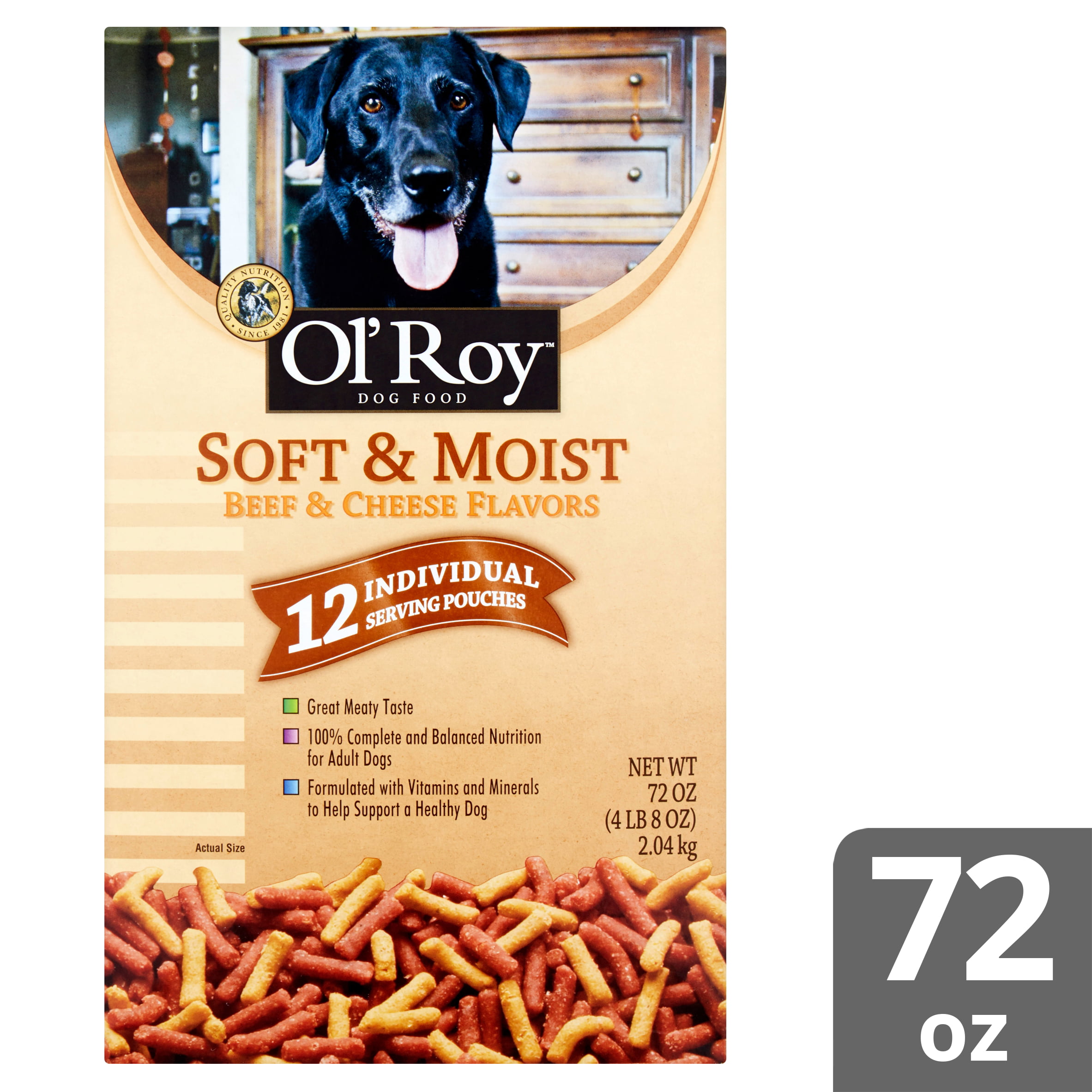 12 Pack) Ol Roy Soft \u0026 Moist Beef 
