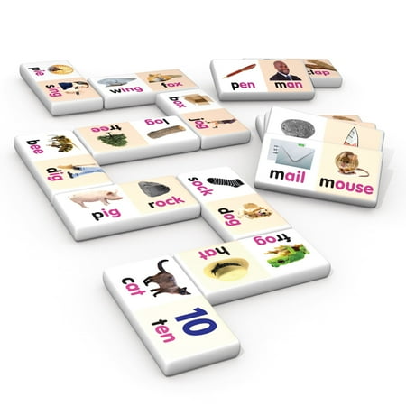 UPC: 0858136006812 | Rhyming Word Dominoes Match & Learn Educational Learning Game for Ages 4+ by Junior Learning