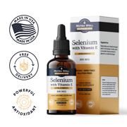 Liquid Selenium Supplement Drops for Immune Support, Strong Heart Health, Radiant Skin, Thyroid Health - Superior Cellular Absorption, Potent Antioxidant , Vegan (300 Servings)