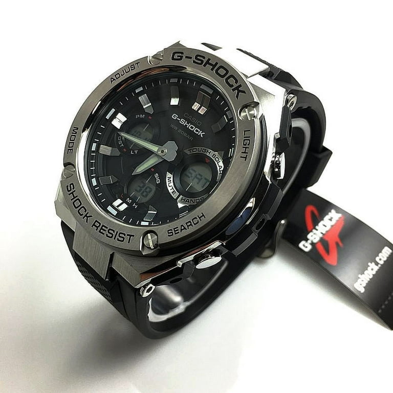 Casio Men's G-Steel G-SHOCK Quartz Solar Watch, Resin Strap Casio Men's G-Steel G-SHOCK Quartz Solar Watch, Resin Strap
