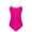 Hot Pink, variant on Xfvqtps Women One Piece Swimsuit Tummy Control Solid Color Slimming Adjustable Straps Bathing Suit for Beach Hot Pink